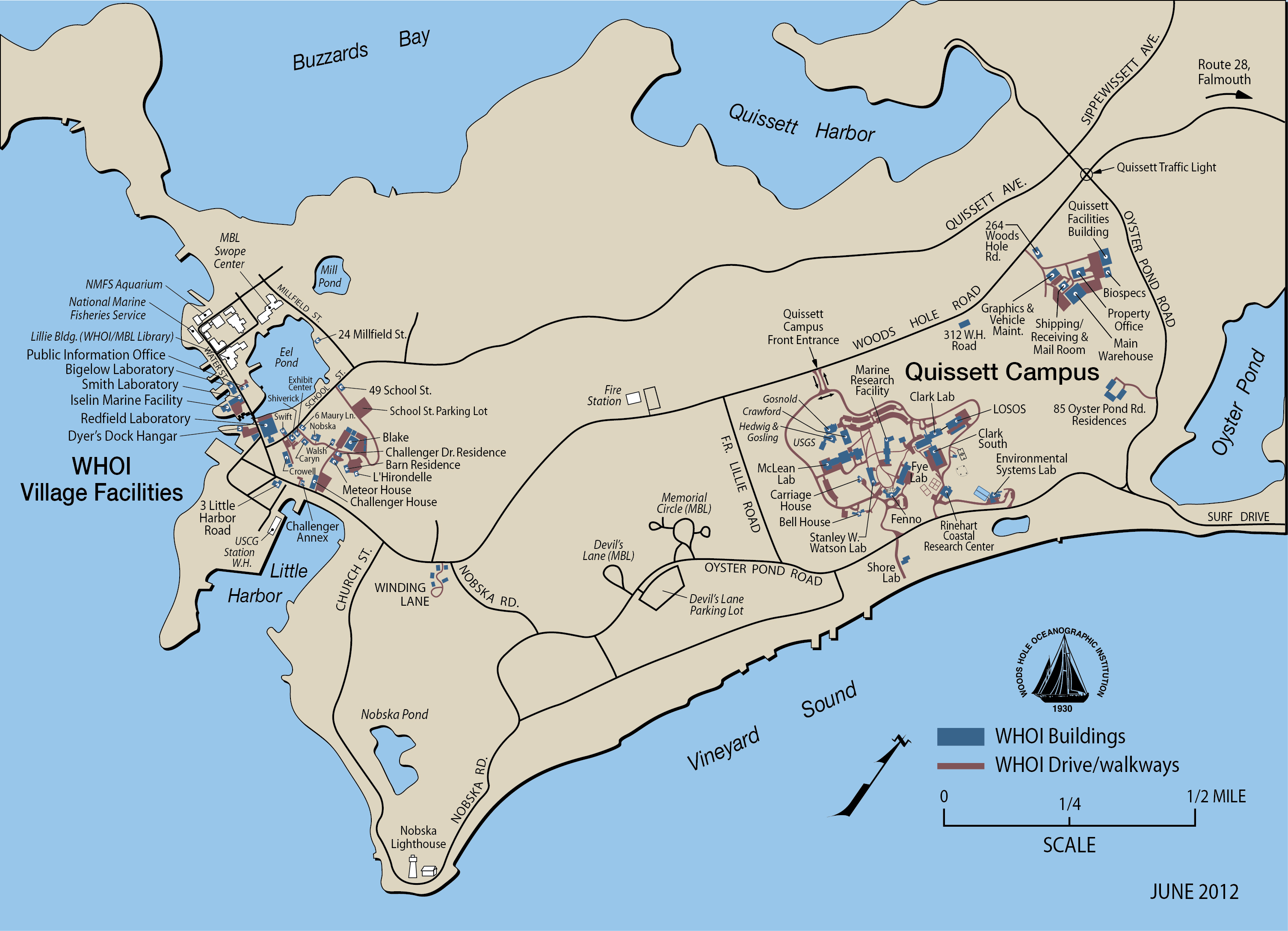 Quissett Campus map