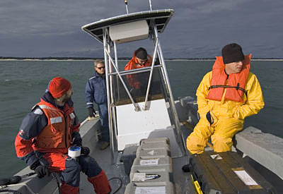 Remus mission in harbormaster's boat