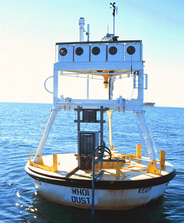 Buoy moored off Woods Hole