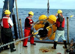 sediment trap deployment