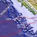 map showing Cascadia fault