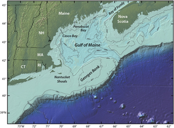 Gulf Of Maine Depth Charts