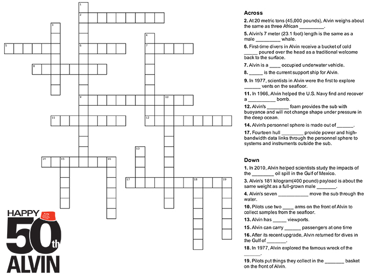 Alvin crossword