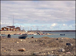 Cambridge Bay waterfront.