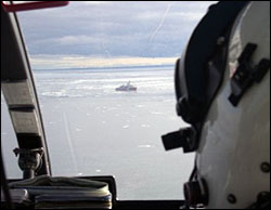 The CCGS                          Louis St. Laurent in Cambridge Bay.