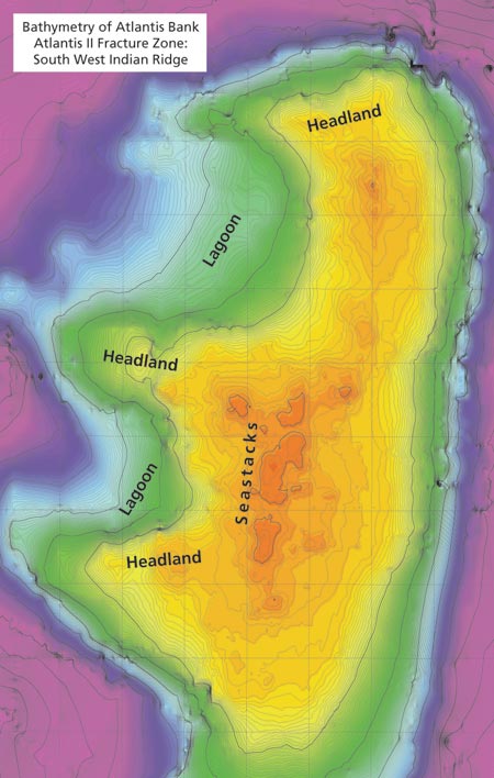 océan atlantis bank, plan de l'île