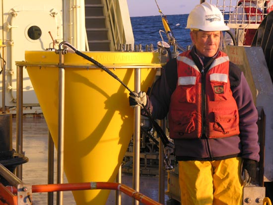 sediment trap on deck