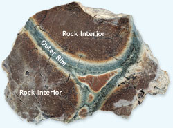 A rock sample dredged from the Mid-Atlantic Ridge 
