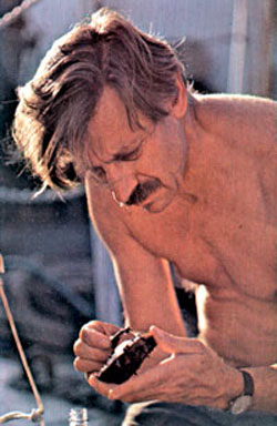WHOI microbiologist Holger Jannasch on 1979 cruise