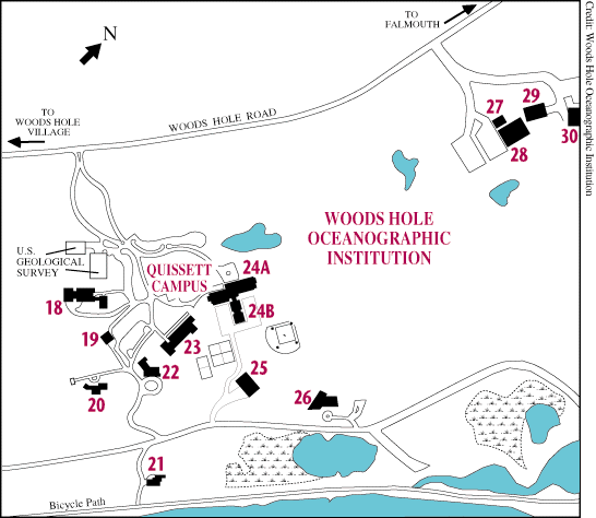 Map of Quissett Campus