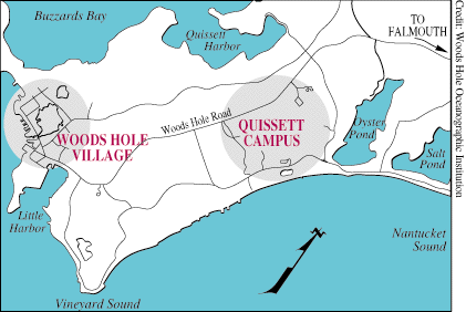 Woods Hole Oceanographic Institution map