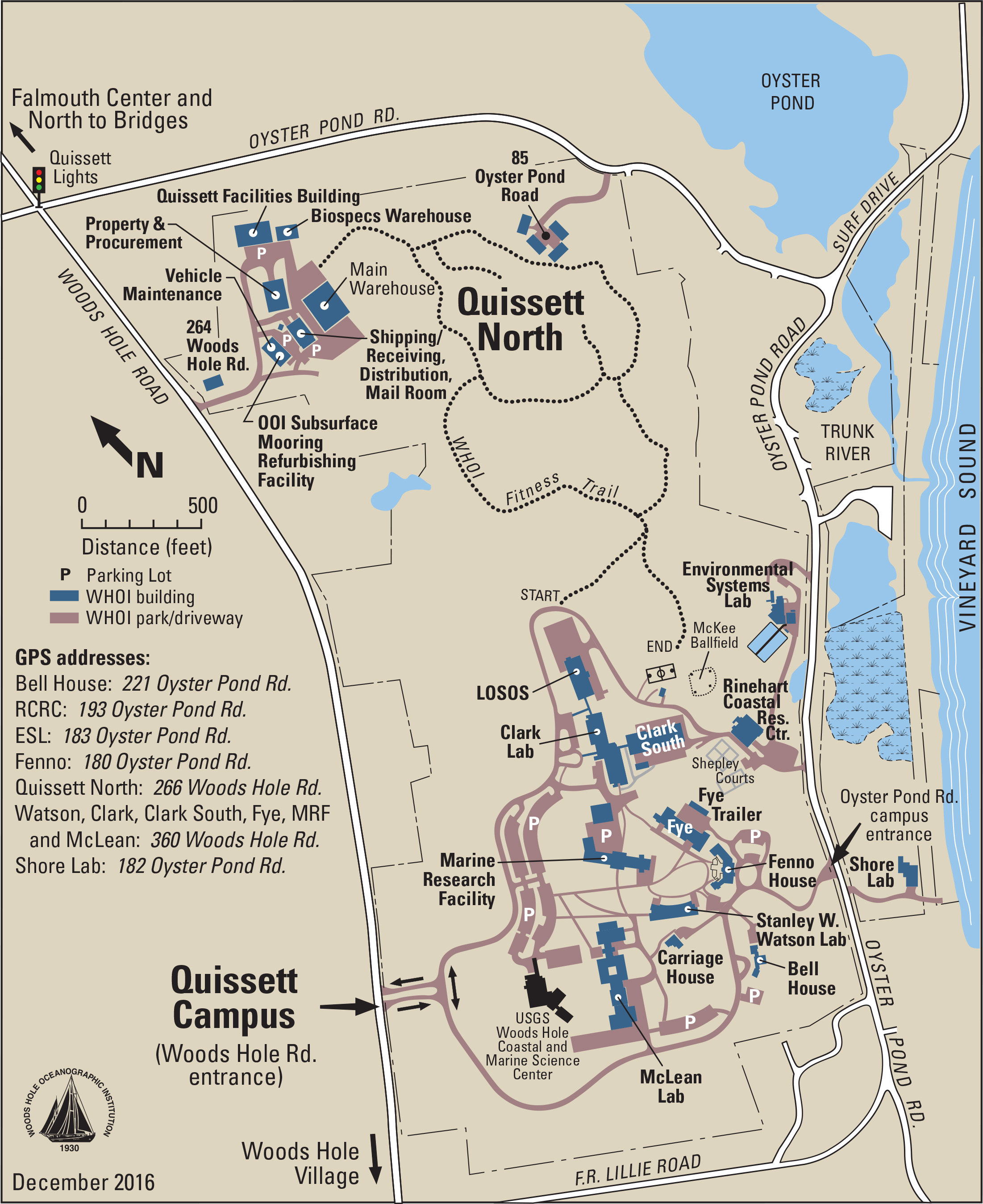 Quissett Campus map