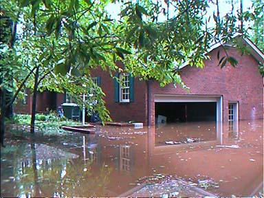 Hurricane Floyd flooding in Rocky Mount, NC, September 1999
