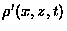 $\rho'(x,z,t)$