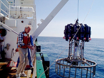 Dave Townsend on R/V Cape Hatteras