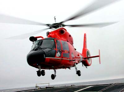 HH-65A Dolphin takes flight