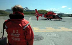 US Coast Guard HH-65 Dolphin helicopter