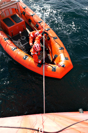 Hooking the mooring