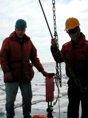 attaching instruments to the mooring line