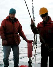 attaching instruments to the mooring line