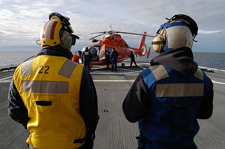 Readying the helo