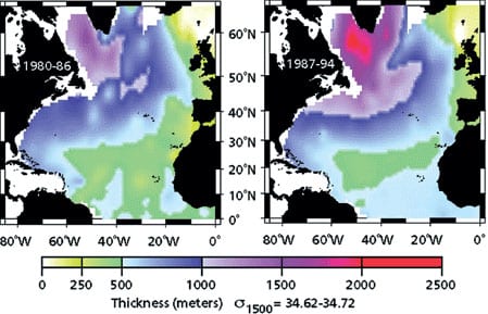 a: Sea surface temperature of the Mediterranean Sea (water masses and