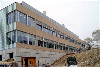south elevation of the Biogeochemistry Building
