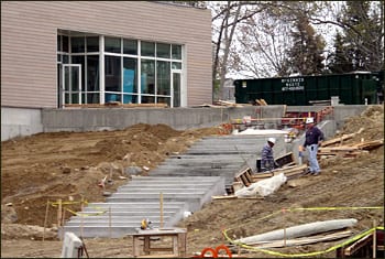 Central campus stairs