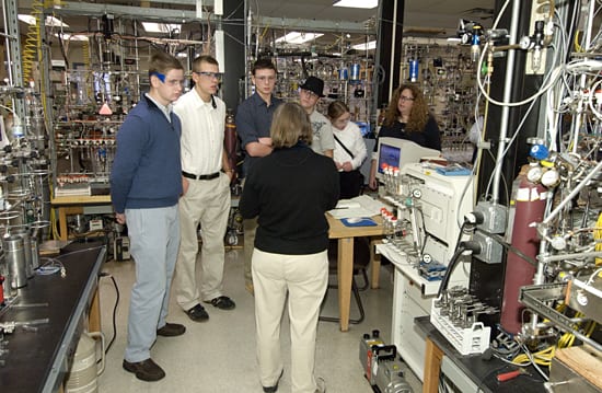 Bowlers touring WHOI