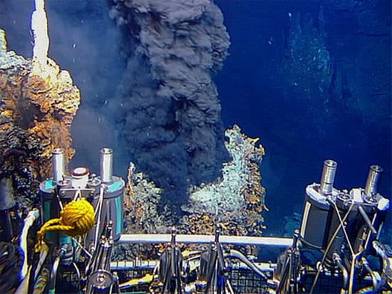 Hot fluid on a cold seafloor