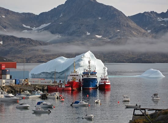 Bergs and boats