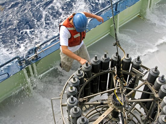 Rough seas sampling