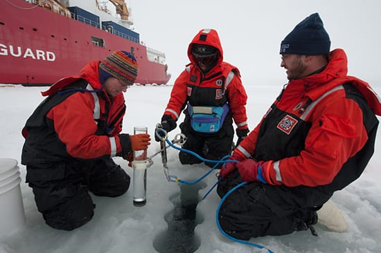 Working under icebreaker's "Guard"