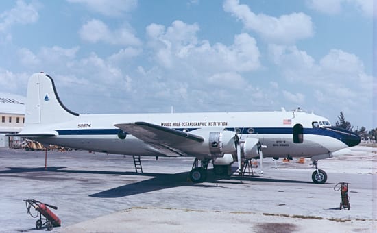 The airplane that studied the ocean