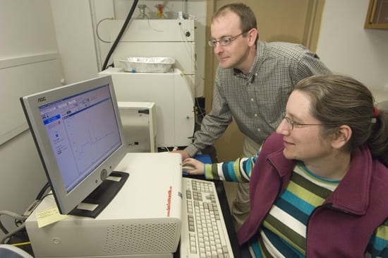 Benjamin Van Mooy with colleague Helen Fredricks