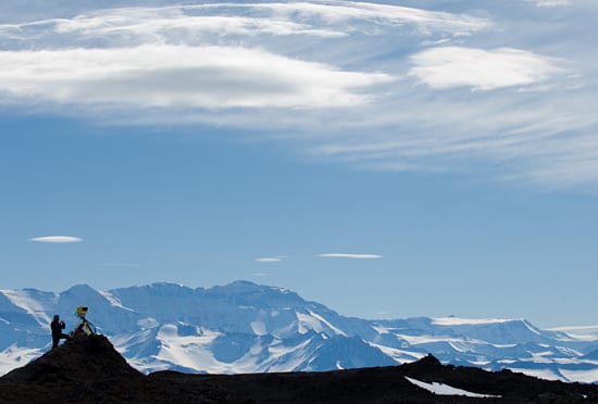 Exploring a volcanic landscape
