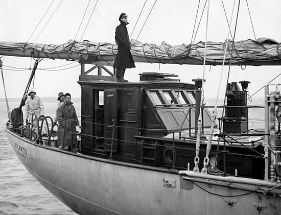 On top of the A-boat