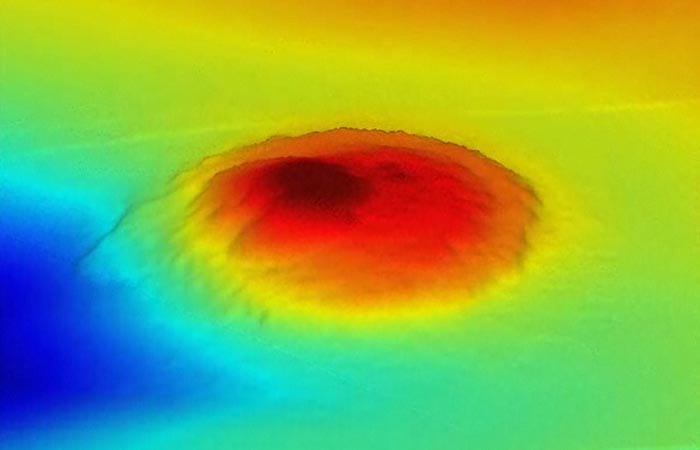 Asphalt Volcanoes on the Seafloor