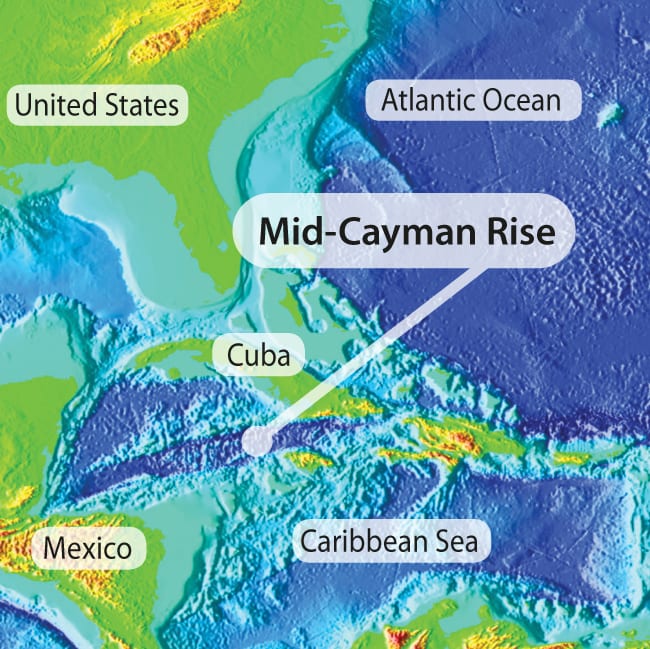 Mid Cayman Rise Map