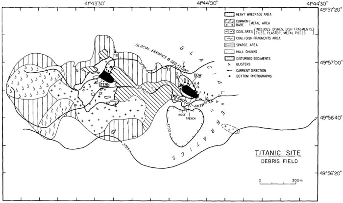 The Original Titanic Map