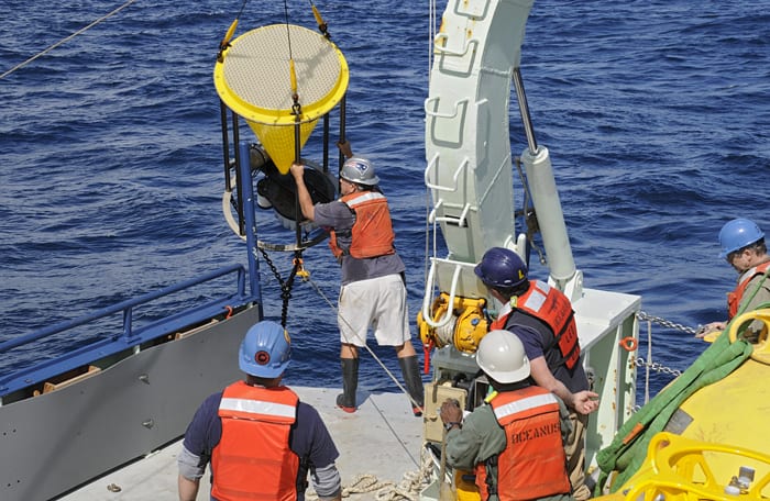 Trapping Falling Sediment