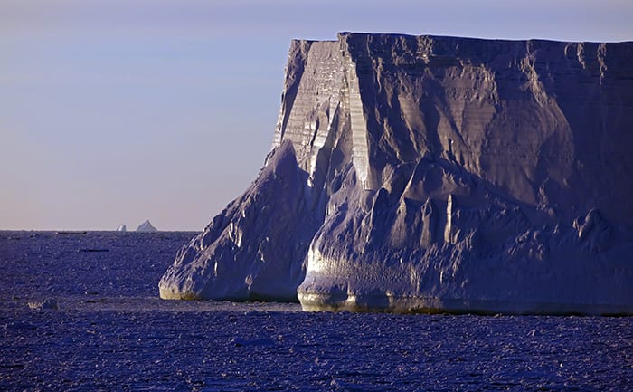 Bergs at Dawn