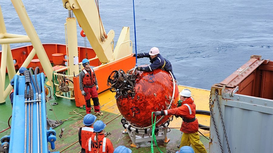 Mooring technician Meghan Donohue