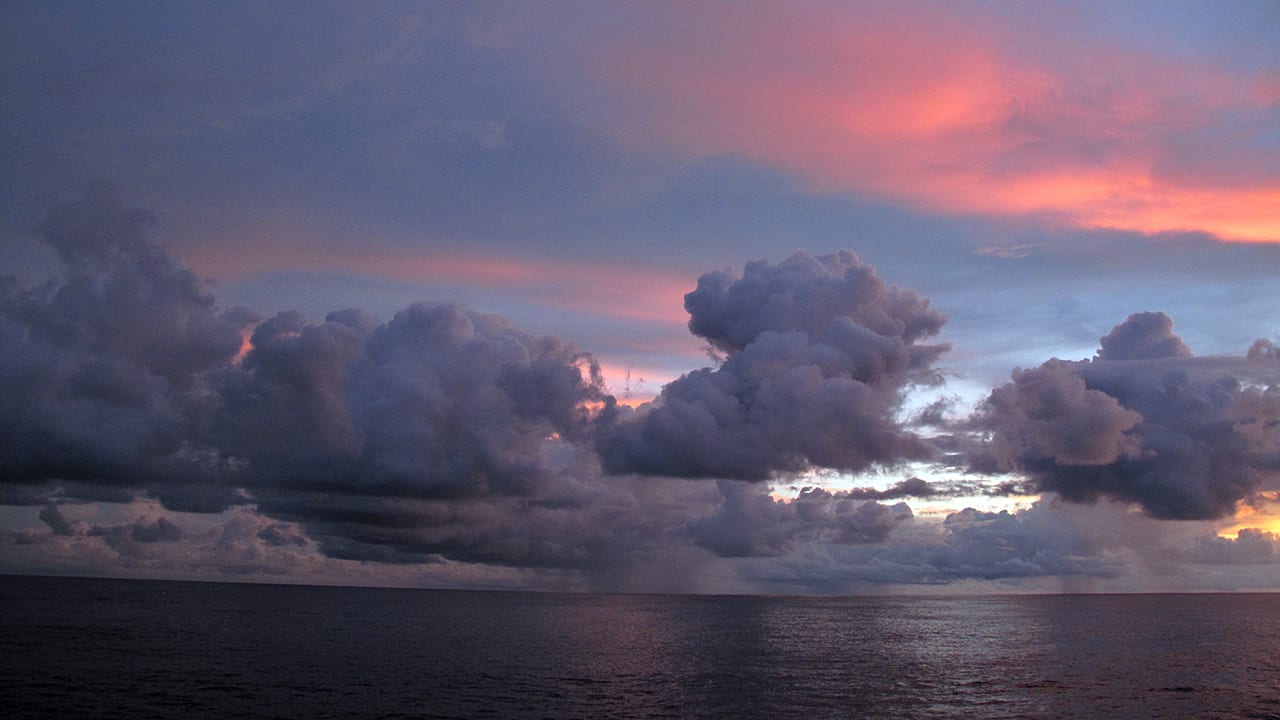 Raindrops on the Ocean