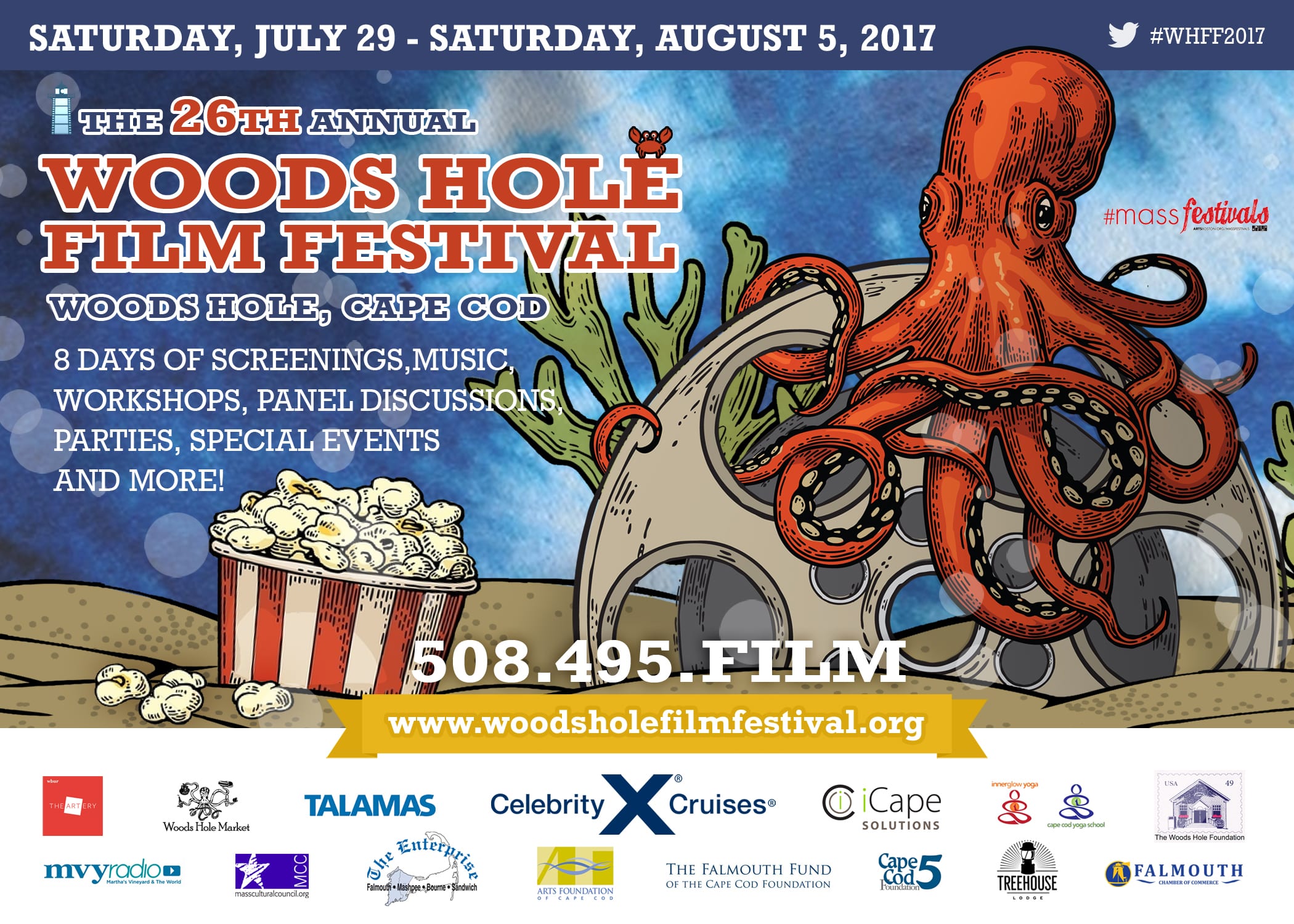 WHOI Researchers to Participate in Science and Film Panels at the Woods Hole Film Festival