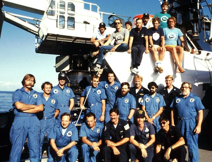 The Woods Hole Oceanographic Institution's return expedition to the Titanic site in July 1986 