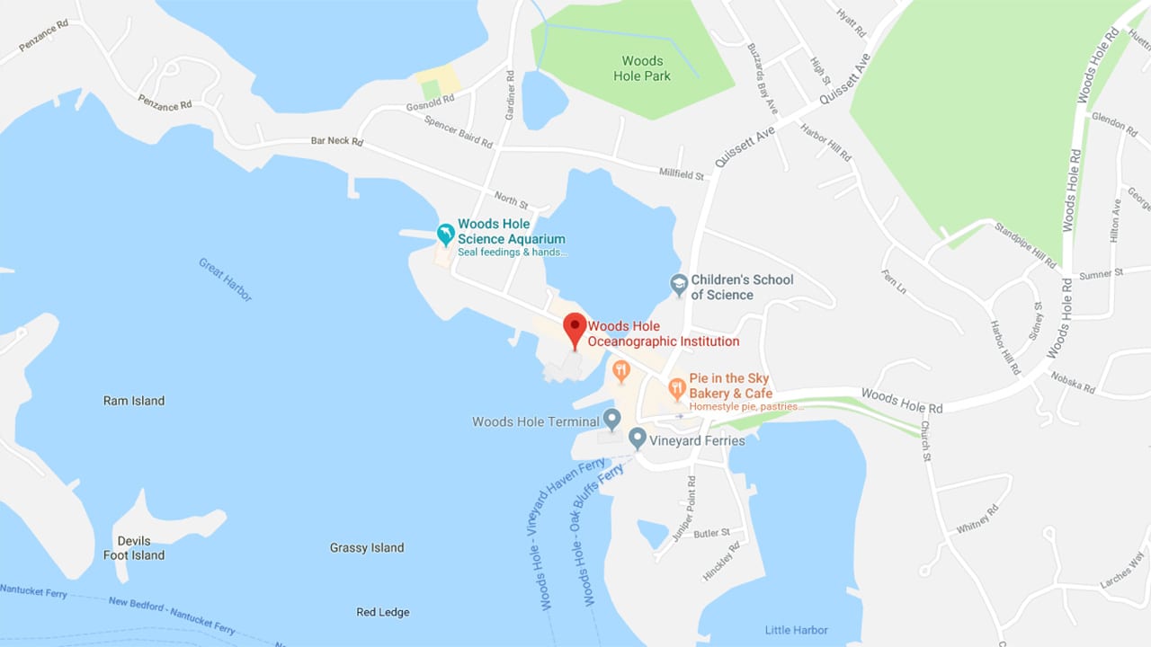 Map of Woods Hole