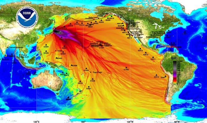 Maximum wave amplitude