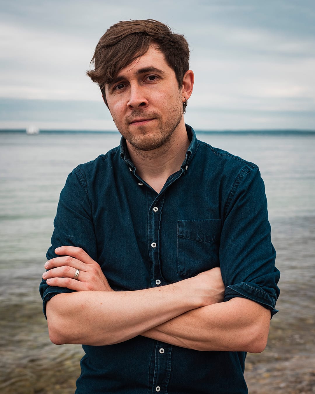 Christopher Piecuch is a physical oceanographer who has spent 10 years studying the processes behind sea level change. (Photo by Daniel Hentz, © Woods Hole Oceanographic Institution)