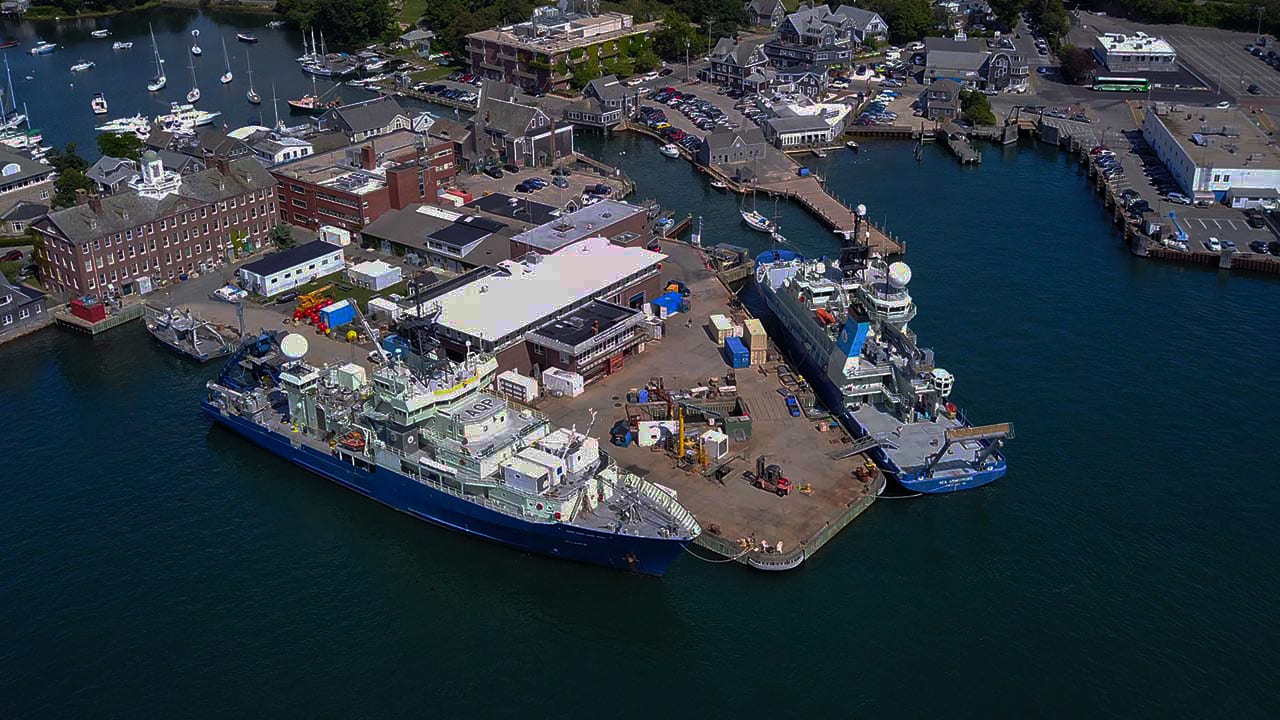aerial photo of Woods Hole